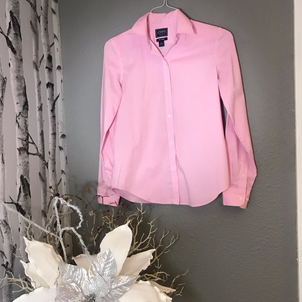 Great no iron pink blouse.  Versatile w/Jeans or..